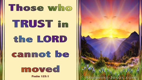 Psalm 125:1 Those Who Trust In The Lord Abide Forever (beige)